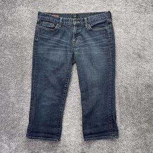 J. Crew Deep Indigo Cropped Jeans